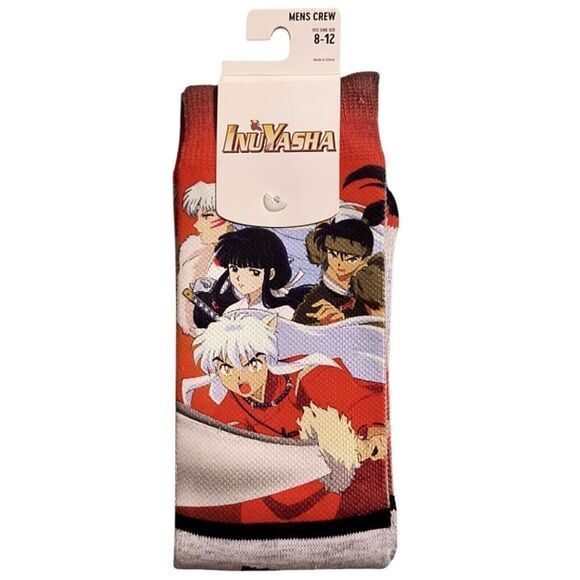 InuYasha Group Crew Socks - Picture 1 of 3